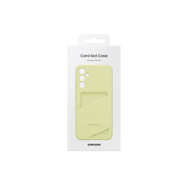 Etui Samsung Card Slot Case Lime do Galaxy A34 5G (EF-OA346TGEGWW)