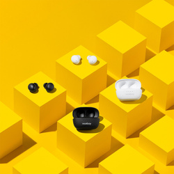 Niceboy Słuchawki Douszne Podsie 4 POP Onyx Black Czarne Bluetooth 6 AAC