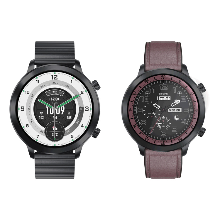 SmartWatch AI Chat Da GPT Bemi Zeno Czarny Dwa Paski AMOLED IP67 GPS SpO2