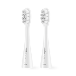 NICEBOY ION Sonic Soft - Wymienne Końcówki do Szczoteczek Sonicznych (2 szt.) Białe