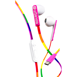 Urbanista - USB-C Słuchawki Przewodowe Douszne  - San Francisco Lucky Rainbow