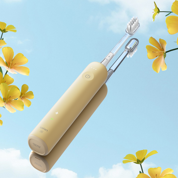 Laifen Soniczna Szczoteczka do Zębów Wave SE 2 Głowki Aplikacja USB-C Żółta