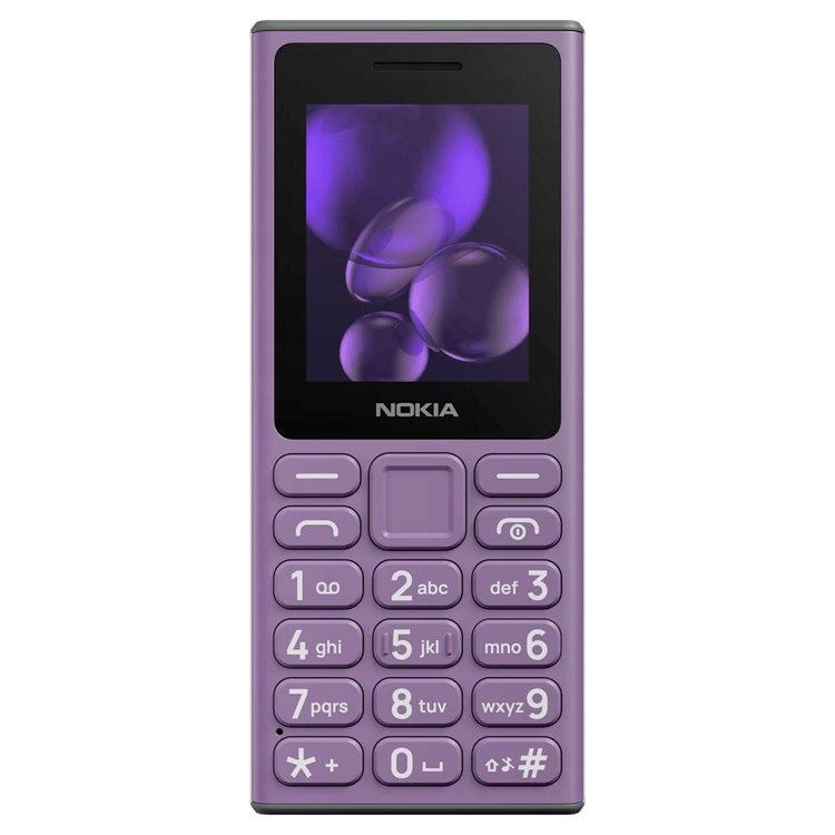 Telefon HMD Nokia 105 DualSim Fioletowy 1000 mAh do 18 dni USB-C IP52 Snake
