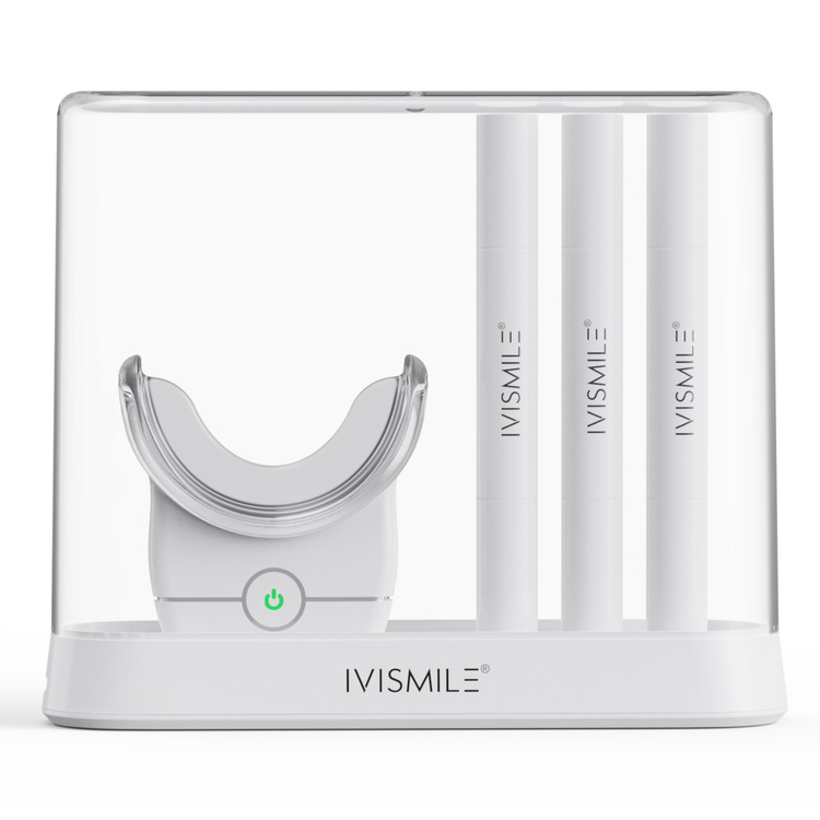 Zestaw do Wybielania Zębów IVISMILE 12TW Biały LED 3 x Żel Wybielający 2ml 6ml
