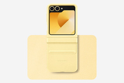 Etui Samsung Flap ECO-Leather Case Yellow do Galaxy Z Flip6 Żółty EF-VF741PYEGWW
