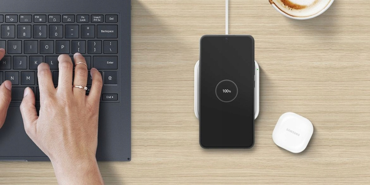 Ładowarka Samsung Super Fast Wireless Charger Czarna (EP-P2400BBEGEU) /Bez Ładowarki