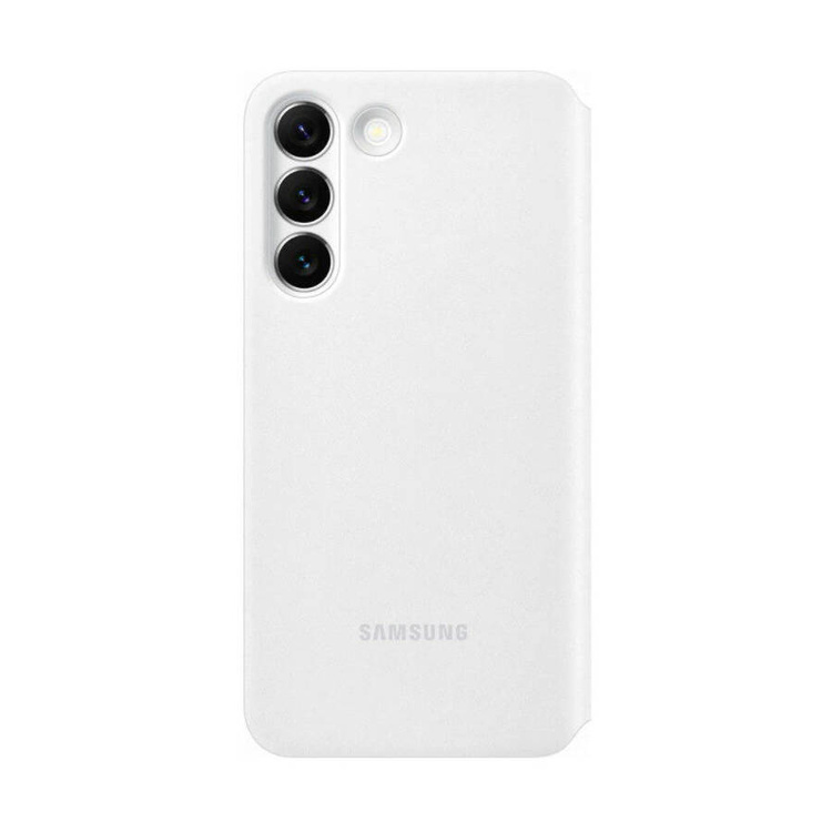 Etui Samsung Smart Clear View Cover Biały do Galaxy S22+ (EF-ZS906CWEGEE) /OUTLET