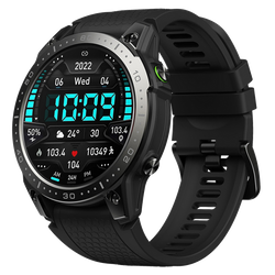 Zeblaze Smartwatch Ares 3 Pro Abyss Black AMOLED Wytrzymałość klasy militarnej Monitoring zdrowia