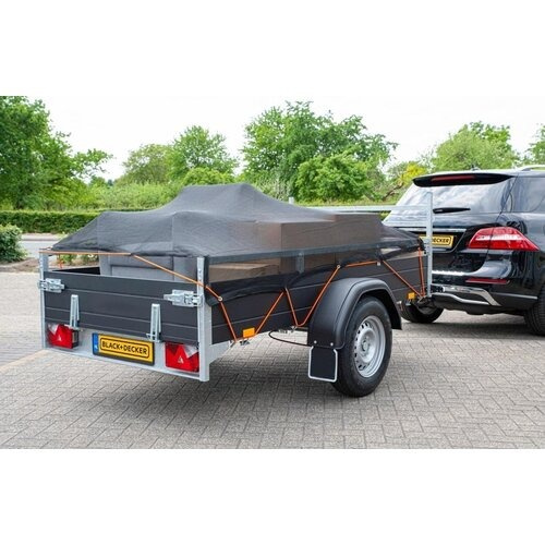 Siatka na przyczepę z drobnymi oczkami 8mm gęsta 2 x 3 m BLACK+DECKER