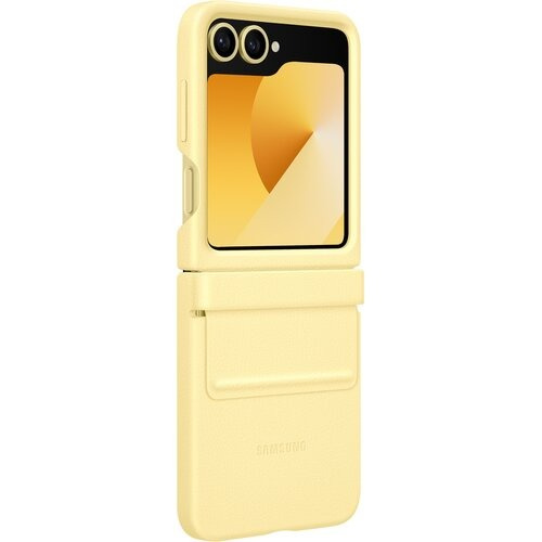 Etui Samsung Flap ECO-Leather Case Yellow do Galaxy Z Flip6 Żółty EF-VF741PYEGWW