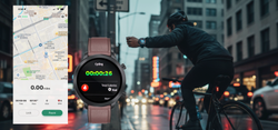 SmartWatch AI Chat Da GPT Bemi Zeno Srebrny Dwa Paski AMOLED IP67 GPS SpO2