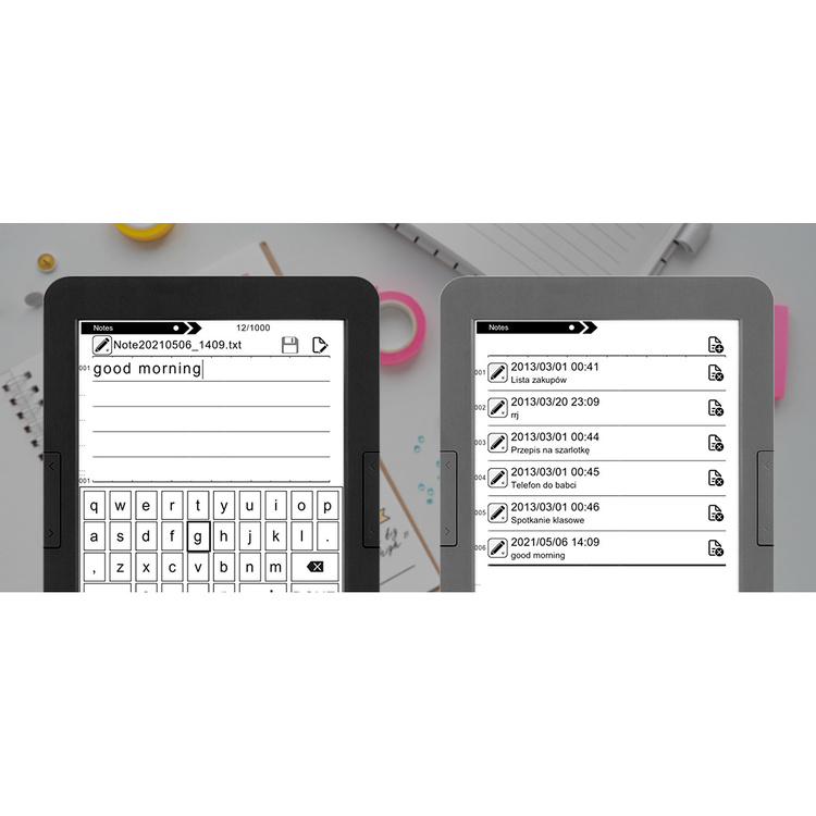 Czytnik do e-booków BEMI Cognita+ Grafitowy 4GB 6 Cali 1800mAh E-INK Carta