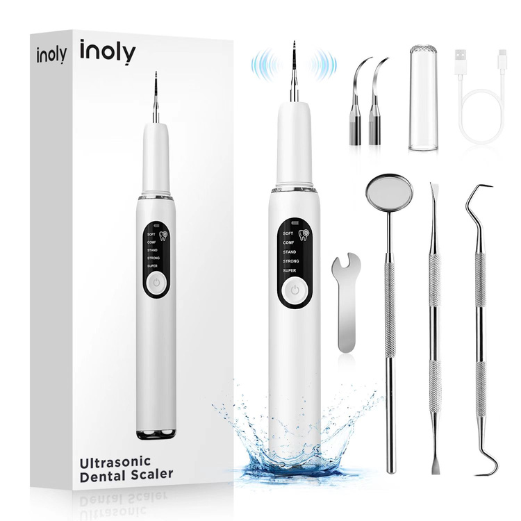 Inoly Ultradźwiękowy skaler do zębów IDS01 biało-czarny