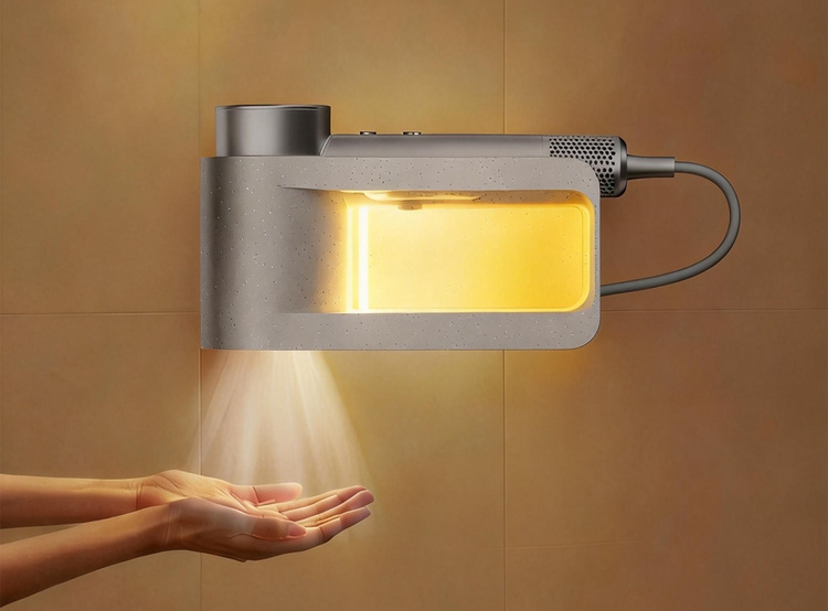 Suszarka do włosów MultiDry Pro Inoly ICS02S Suszarka do rąk Smart Light Szary