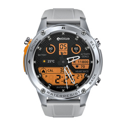 Zeblaze Smartwatch Stratos 2 Ultra Srebrny Metal GPS MIL-STD 10 ATM AMOLED