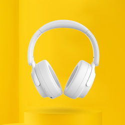 Niceboy Słuchawki Nauszne Stellar Arctic White Białe AUX IPX4 BT 5.4 USBC