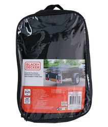 Siatka na przyczepę z drobnymi oczkami 8mm gęsta 2 x 3 m BLACK+DECKER