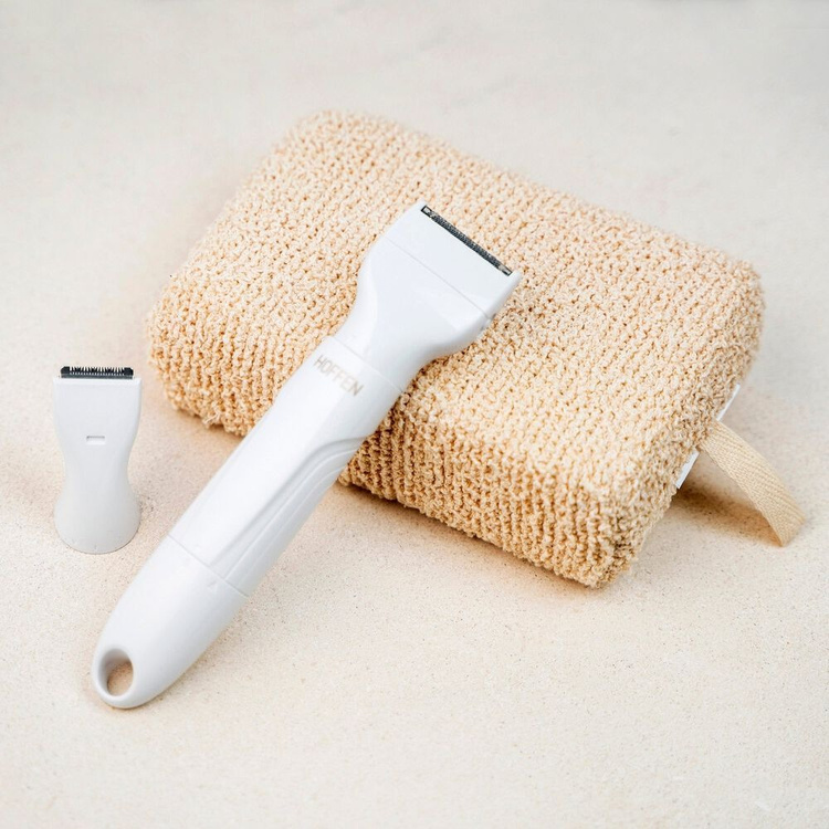 Trymer Damski HOFFEN Nasadki 3mm 6mm IPX5 Biały