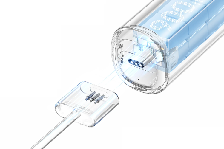 Laifen Szczoteczka do Zębów Soniczna Wave ABS Fioletowa 3 Głowki Aplikacja