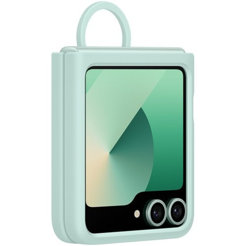 Etui Samsung Silicone Case with Ring Mint do Galaxy Z Flip 6 Miętowy EF-PF741TMEGWW