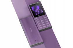 Telefon HMD Nokia 105 DualSim Fioletowy 1000 mAh do 18 dni USB-C IP52 Snake