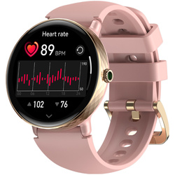 Zeblaze Damski Smartwatch Lily 2 Różowe Złoto AMOLED 2 Paski AoD Saturacja