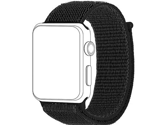 Pasek Topp do smartwatcha Apple Watch 42/44 mm Nylonowy Czarny