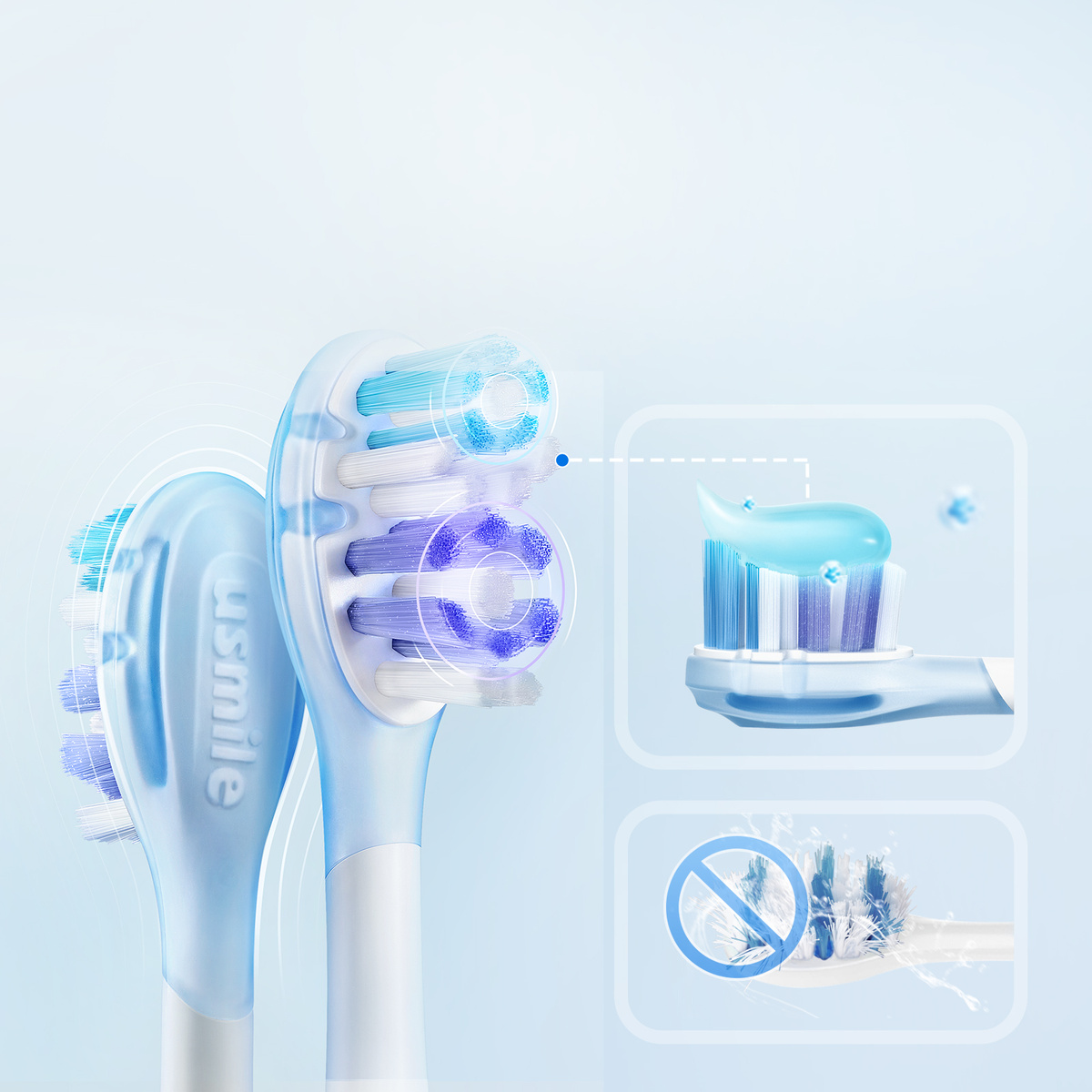 Usmile PCB01 Końcówki Wymienne do Szczoteczki 2szt Wybielająco - Polerujące pol_pl_Usmile-PCB01-Koncowki-Wymienne-do-Szczoteczki-2szt-Wybielajaco-Polerujace-17006_4