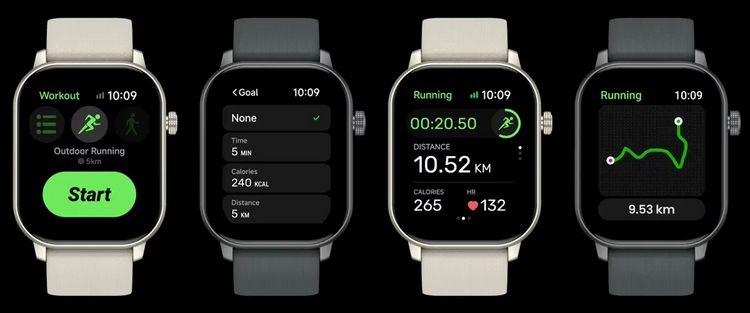 Zeblaze Smartwatch GTS 3 GPS Kremowy Beż BDS Pomiar Saturacji Tętna Pulsu
