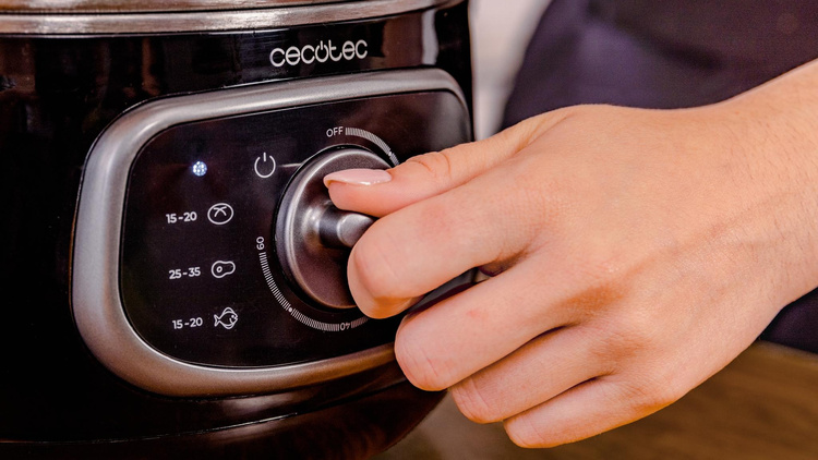 Cecotec Vapovita SteelPot Parowar Czarny /OUTLET