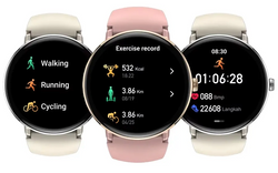 Zeblaze Damski Smartwatch Lily 2 Różowe Złoto AMOLED 2 Paski AoD Saturacja