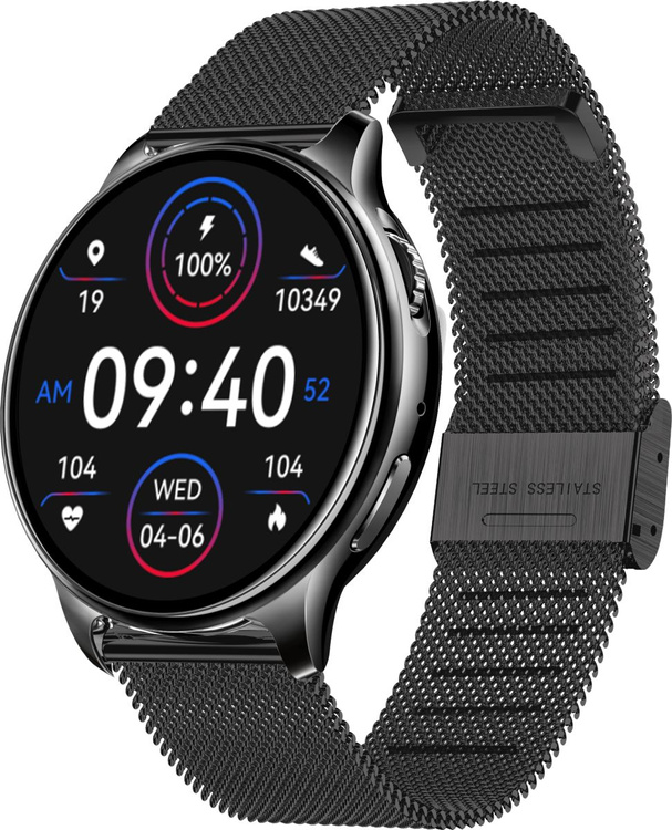 Smartwatch Bemi TREVIO Czarny / 2 paski