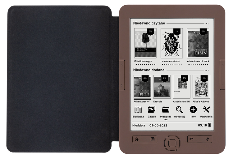 Czytnik do e-booków BEMI Cognita+ Brązowy 4GB 6 Cali 1800mAh E-INK Carta /OUTLET