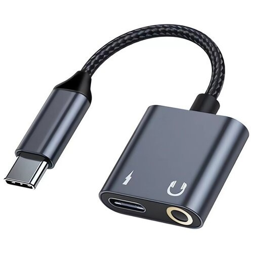 Adapter rozdzielający Beline USB-C na USB-C/Jack 3,5mm Czarny /OUTLET