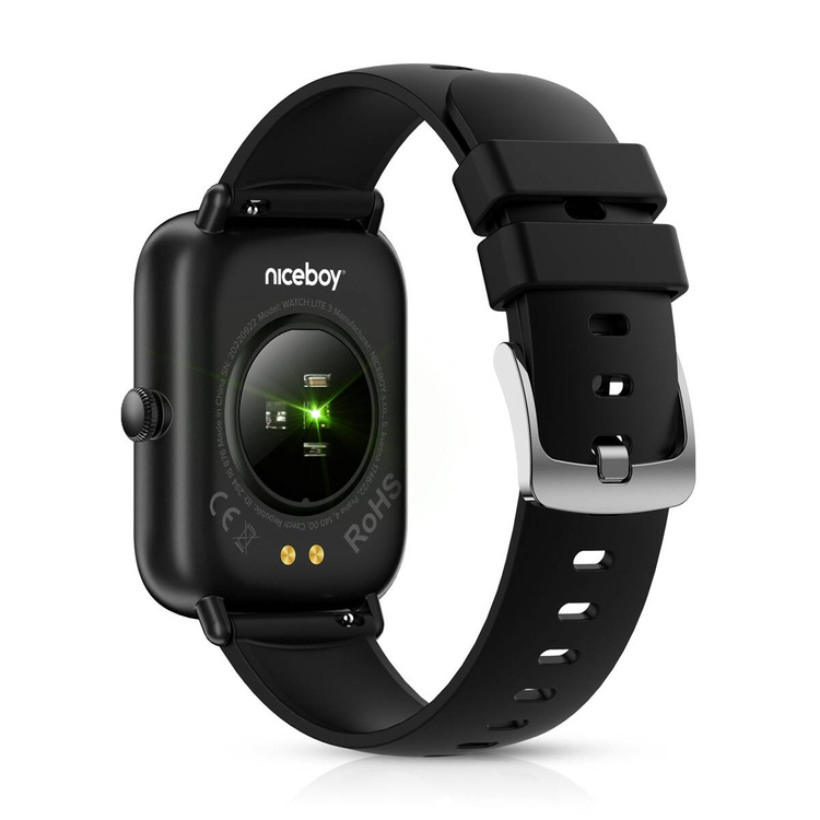 SmartWatch Niceboy® Watch Lite 3 Czarny /OUTLET