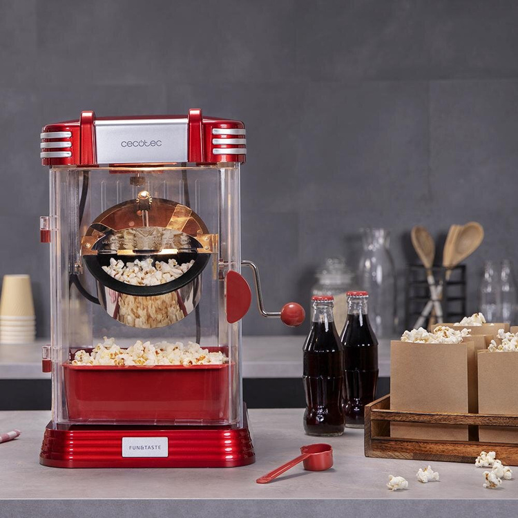 Cecotec Fun&Taste P´Corn Classic 4284 Maszynka do popcornu retro czerwona /OUTLET