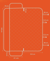 Pokrowiec samochodowy na tylne siedzenie  uniwersalny czarny BLACK+DECKER