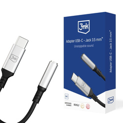 3MK Adapter USB-C - Jack 3,5 mm