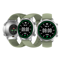 SmartWatch AI Chat Da GPT Bemi Zeno Srebrny Dwa Paski AMOLED IP67 GPS SpO2