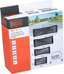 Siatka bagażowa wewnętrzna do samochodu 4 sztuki BLACK+DECKER