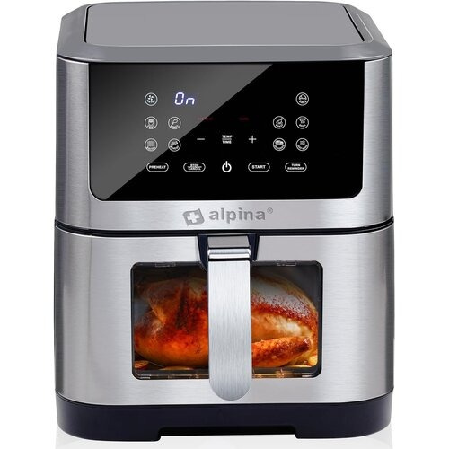 Alpina frytkownica beztłuszczowa 8 litrów cyfrowy wyświetlacz Airfryer