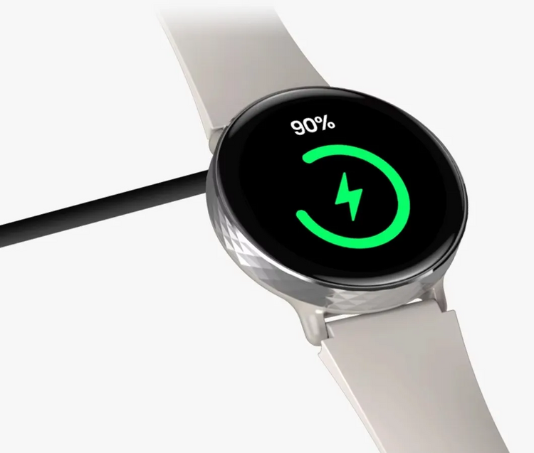 Zeblaze Damski Smartwatch Lily 2 Srebrny Beż AMOLED 2 Paski AoD Saturacja