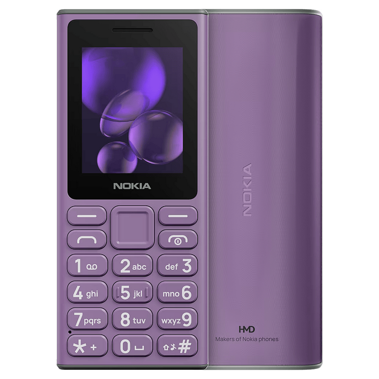 Telefon HMD Nokia 105 DualSim Fioletowy 1000 mAh do 18 dni USB-C IP52 Snake