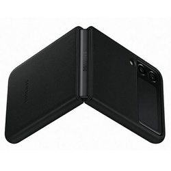 Etui Samsung Leather Cover Czarny do Galaxy Z Flip3 5G (EF-VF711LBEGWW)