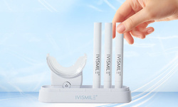 Zestaw do Wybielania Zębów IVISMILE 12TW Biały LED 3 x Żel Wybielający 2ml 6ml