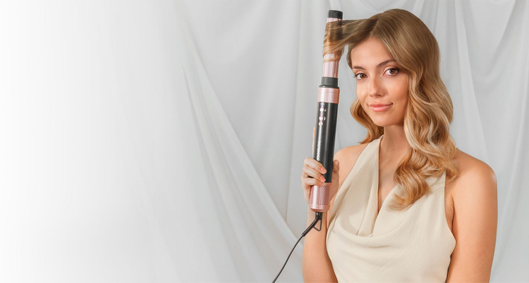 Cecotec CeramicCare 2in1 AirGlam Black Lokówka do włosów