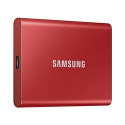 SAMSUNG T7 Dysk zewnetrzny SSD 1TB Czerwony USB 3.2 (MU−PC1T0R/WW)