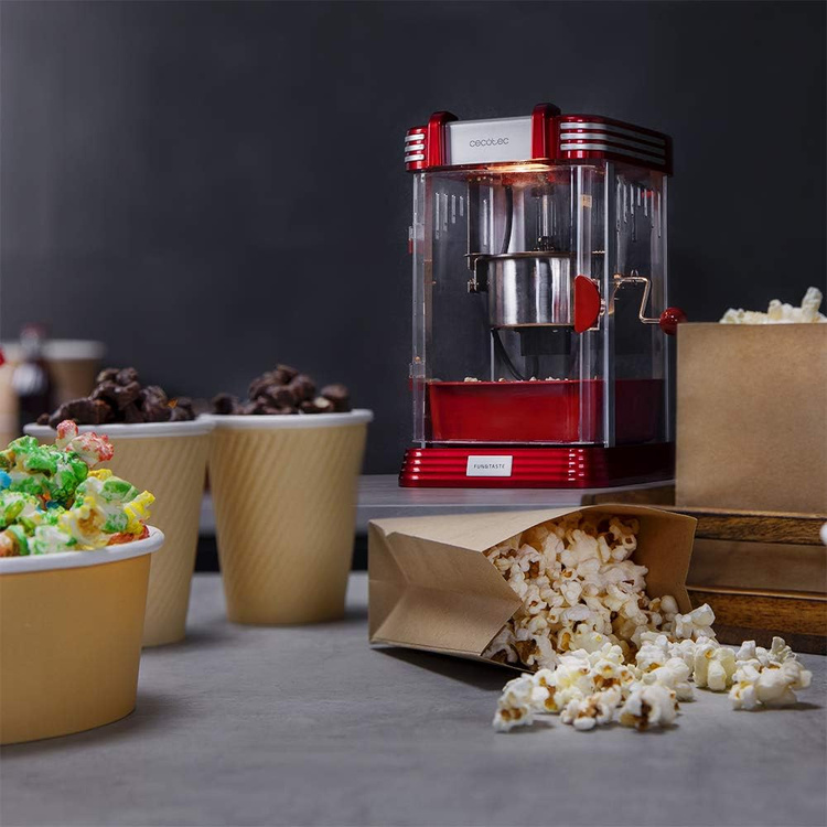 Cecotec Fun&Taste P´Corn Classic 4284 Maszynka do popcornu retro czerwona /OUTLET