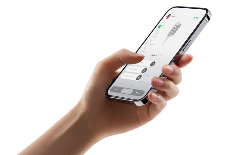 Laifen Szczoteczka do Zębów Soniczna Wave ABS Biała 3 Główki Aplikacja