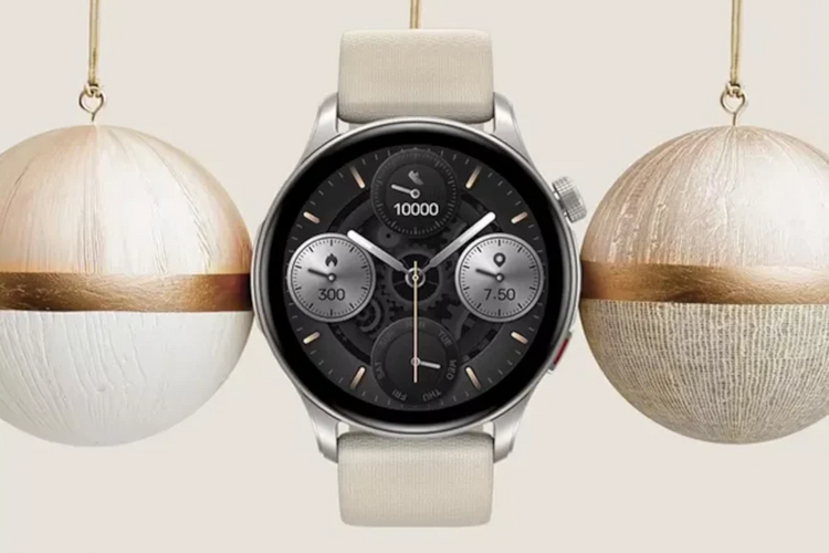 Zeblaze Męski Smartwatch Btalk 3 GPS 45 mm Kremowy Beż AMOLED SOS 25 Dni